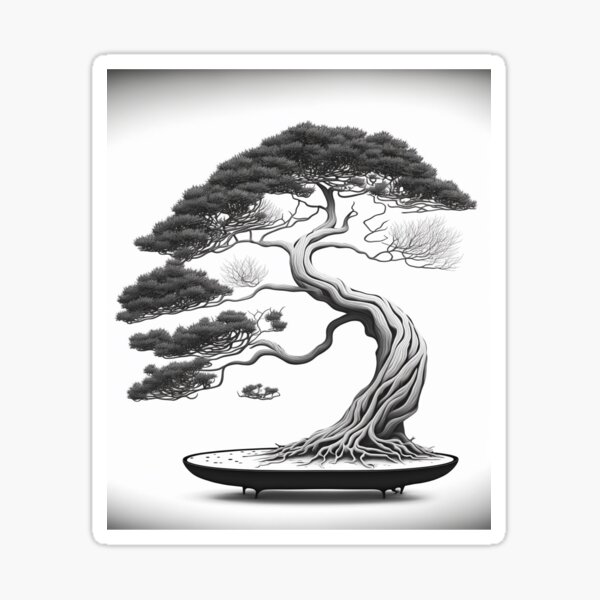 Item preview, Bonsai Tree Canvas Prints: Add a Zen Touch to Your Wall Decor MODEL 2 designed and sold by Thewallart.