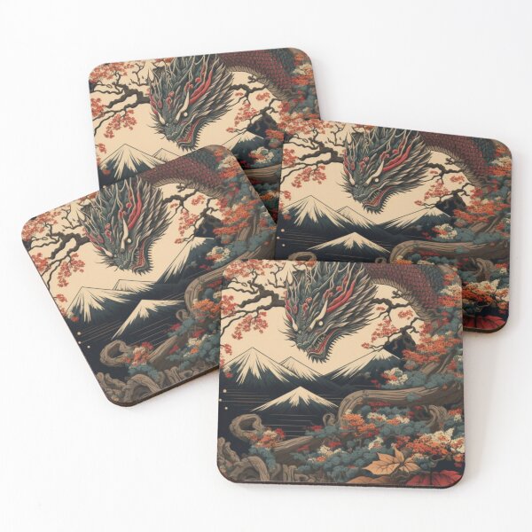 Item preview, Dragon Japanese Ukiyoe Design | Asian style designed and sold by iMasterHox.