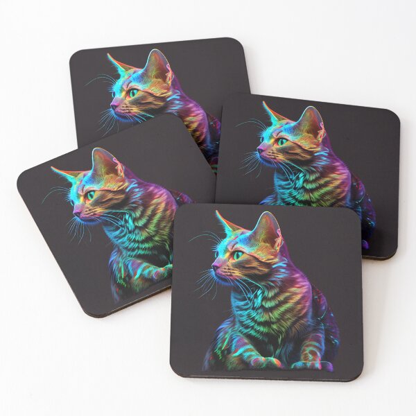 Item preview, Neon Javanese Cat designed and sold by PipikaArt.
