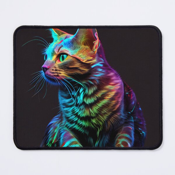 Item preview, Neon Javanese Cat designed and sold by PipikaArt.