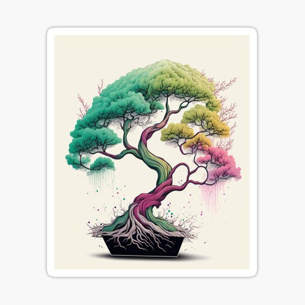 Item preview, Bonsai Tree Canvas Prints: Add a Zen Touch to Your Wall Decor MODEL 3 designed and sold by Thewallart.