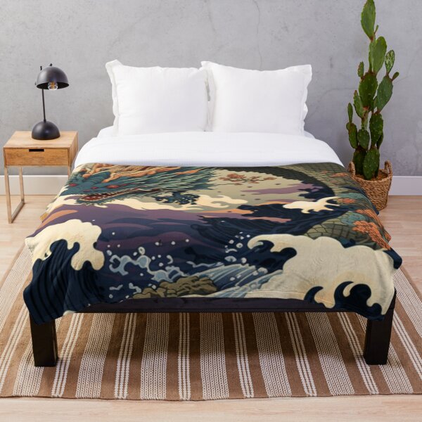 Aperçu de l'œuvre Dragon japonais Ukiyoe Design | Style asiatique créée et vendue par iMasterHox.