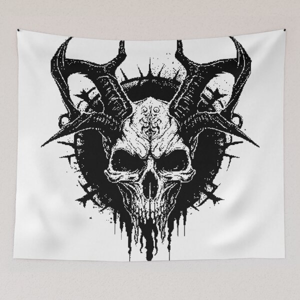 Item preview, Gothic Goatman Skull designed and sold by Qrisio.