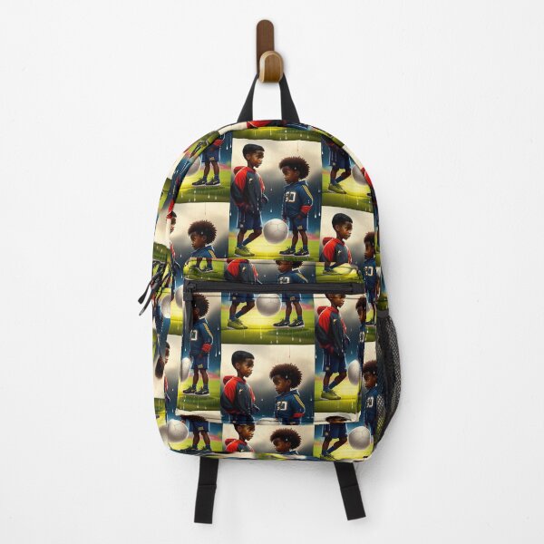 Item preview, BLACK BRAZILIAN CHILDREN PLAYING BALL IN THE RAIN designed and sold by CSJ7.