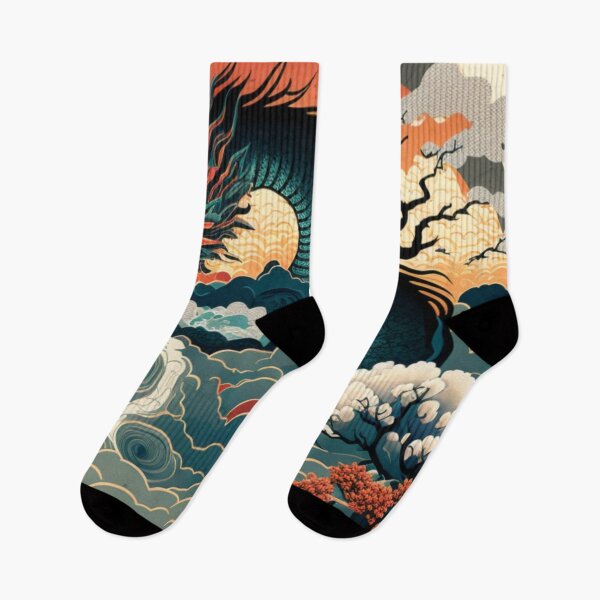 Item preview, Dragón Japonés Ukiyoe Diseño | estilo asiático designed and sold by iMasterHox.