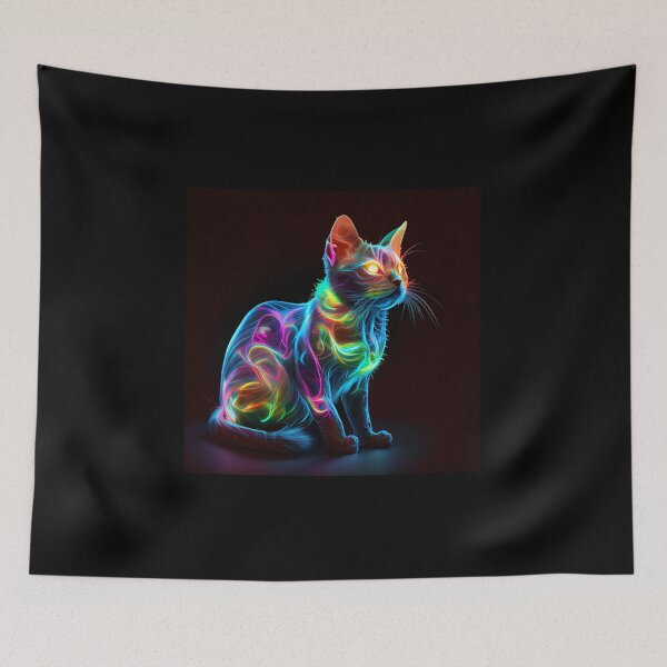 Item preview, Neon Singapura Cat designed and sold by PipikaArt.