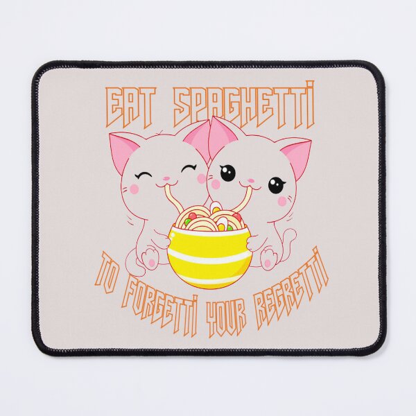 Item preview, FUNNY cat eating spaghetti Funny Eat Spaghetti To Forgetti Your Regretti GIFT COSTUME cat eating spaghetti designed and sold by KiraSpace.