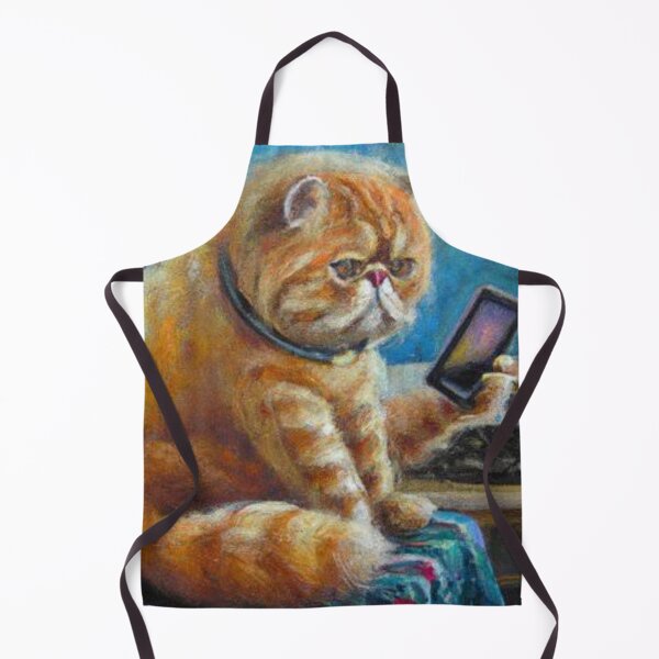 Item preview, Rich cat watching phone , artistic and graphic illustration of rich street cat designed and sold by Rishabhthinks.