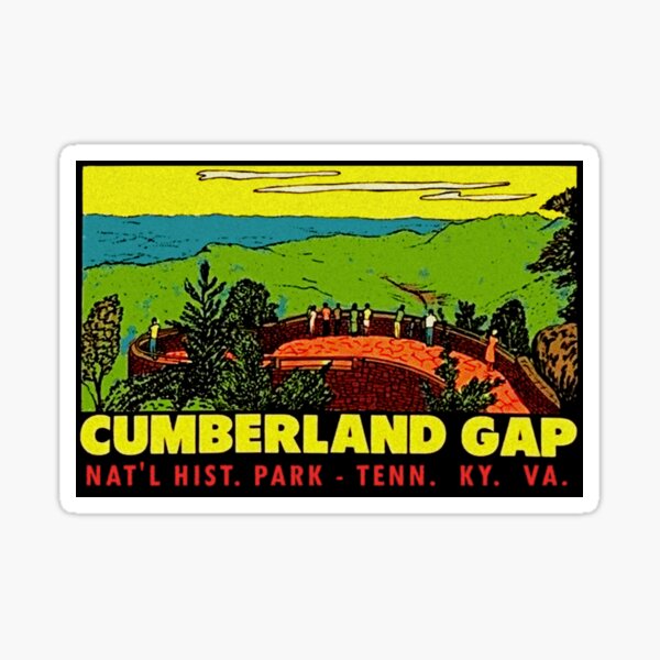 Item preview, Cumberland Gap National Historic Park Vintage Travel Decal designed and sold by hilda74.