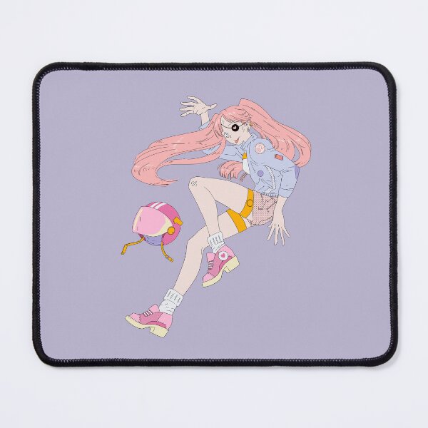 Item preview, Pink Hair Anime Girl Jumping Cute Manga Anime Art designed and sold by doodlingjay.