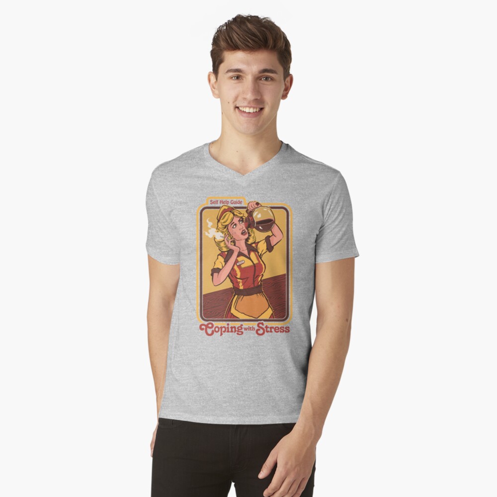 Item preview, V-Neck T-Shirt designed and sold by stevenrhodes.