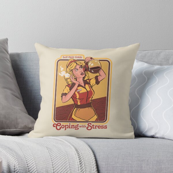 Coping With Stress Throw Pillow
