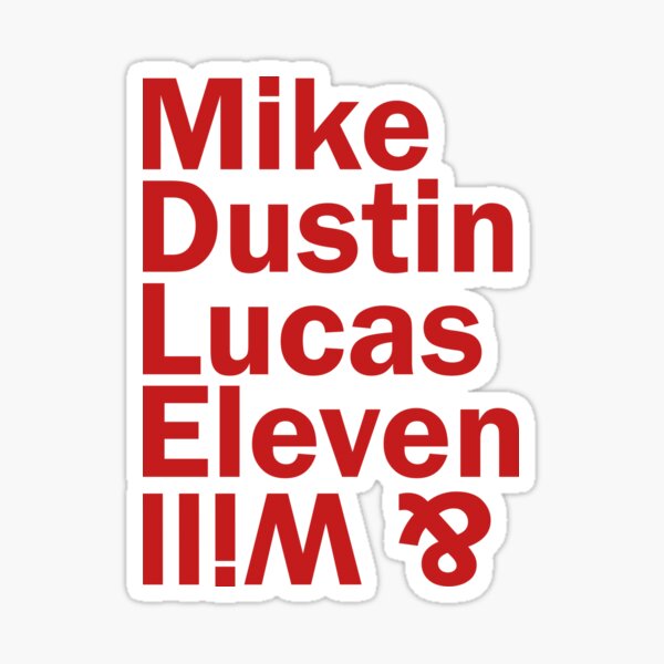 Item preview, Mike, Dustin, Licas, Eleven and Will - Stranger Things designed and sold by ValentinaHramov.