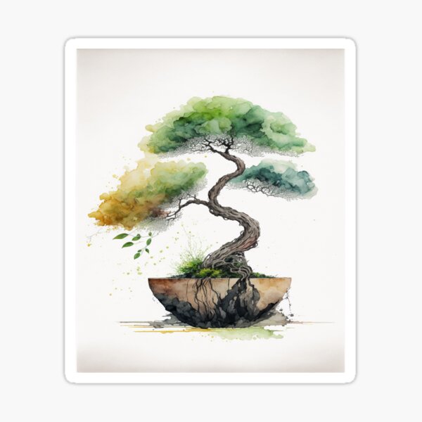 Item preview, Bonsai Tree Canvas Prints: Add a Zen Touch to Your Wall Decor MODEL 7 designed and sold by Thewallart.
