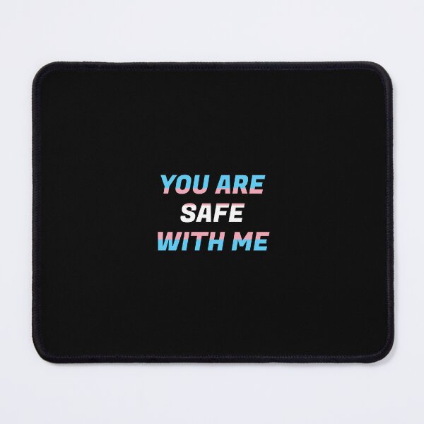 Item preview, You Are Safe With Me - Transgender Flag designed and sold by Inspirationmotivation.