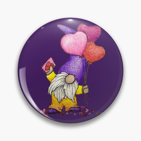 Item preview, Gnome with heart balloons designed and sold by SarahCD13.