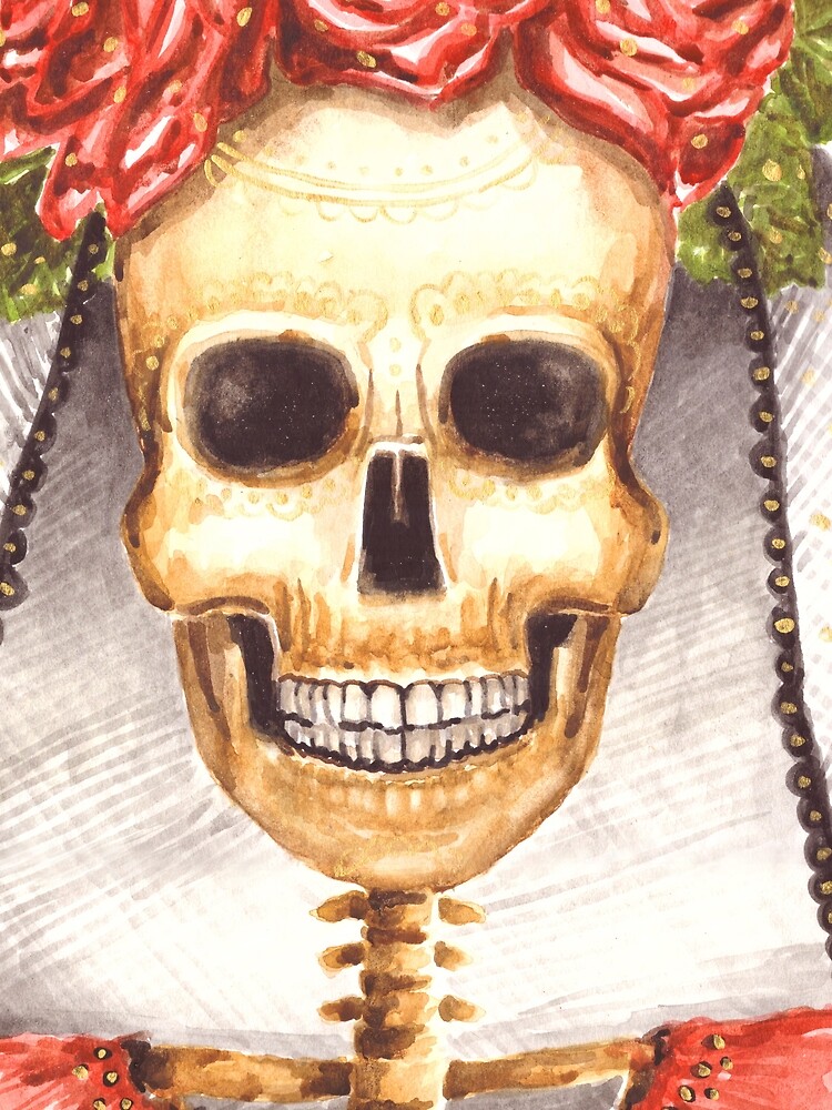 Watercolor Catrina by erika-lancaster