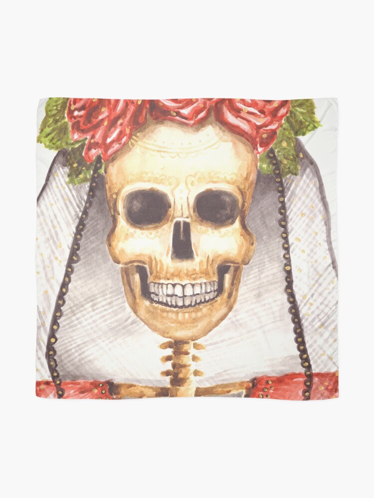 Alternate view of Watercolor Catrina Scarf