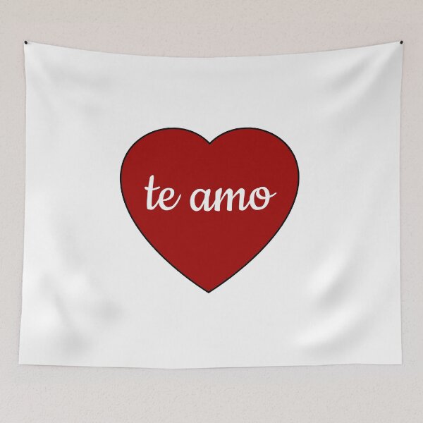 Item preview, Te amo - I love you in Spanish -  Valentines Day Heart corazon   designed and sold by Inspirationmotivation.