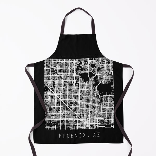 Item preview, Phoenix Arizona AZ city map black and white designed and sold by gifts-ideas.