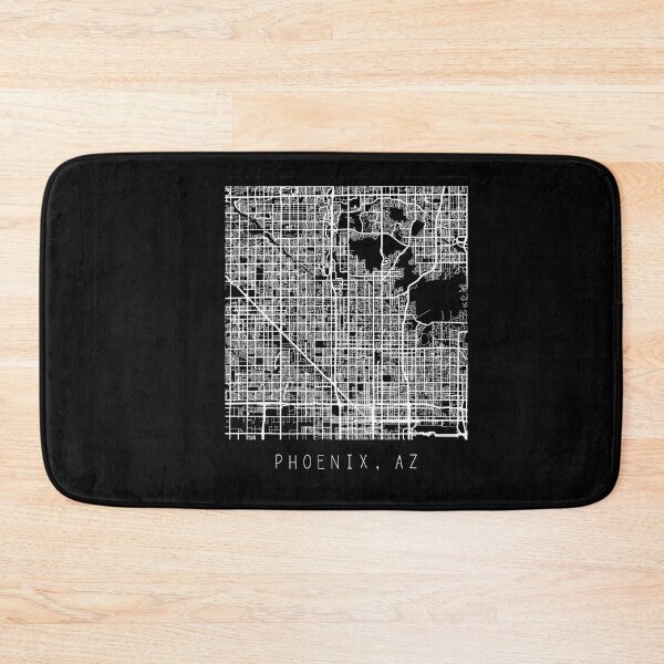 Item preview, Phoenix Arizona AZ city map black and white designed and sold by gifts-ideas.