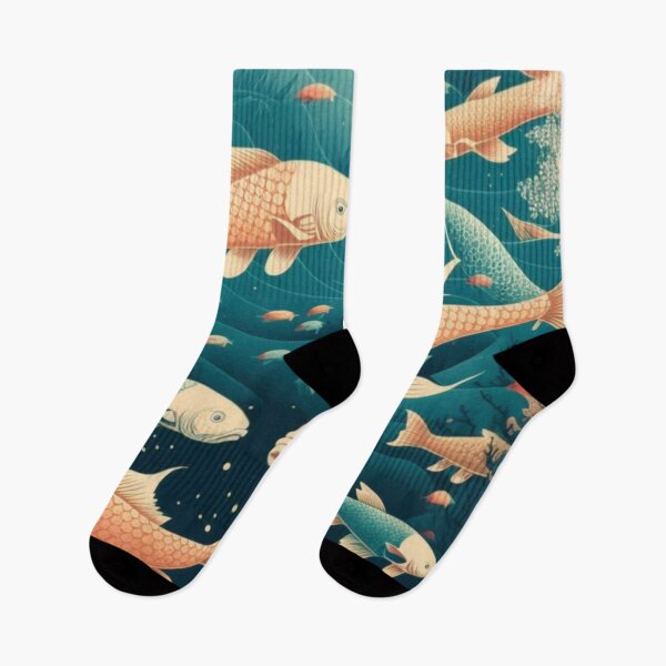 Item preview, Diseño de Ukiyoe japonés de peces | estilo asiático designed and sold by iMasterHox.