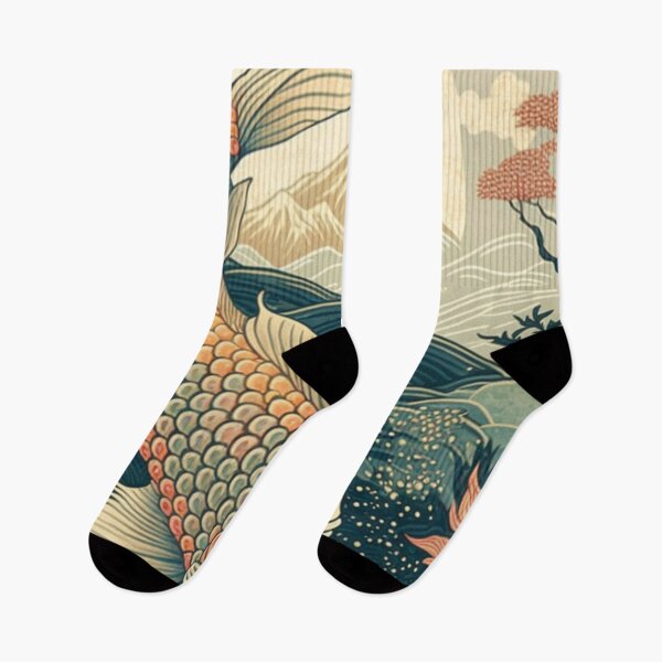 Item preview, Koi Japanese Ukiyoe Design | Asian style designed and sold by iMasterHox.