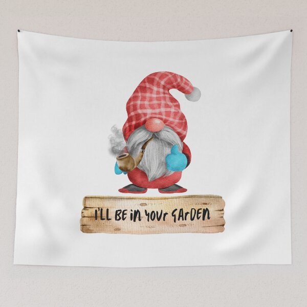 Item preview, The Smoking Gnome, I'll Be In Your Garden designed and sold by It's On Backwards.