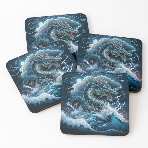 Item preview, Majestic Dragon and raging sea designed and sold by texta-designs.