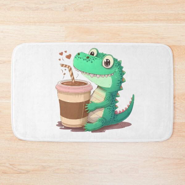Item preview, "Coffee Croc" cute and whimsical vector illustration designed and sold by RoboRaphael.