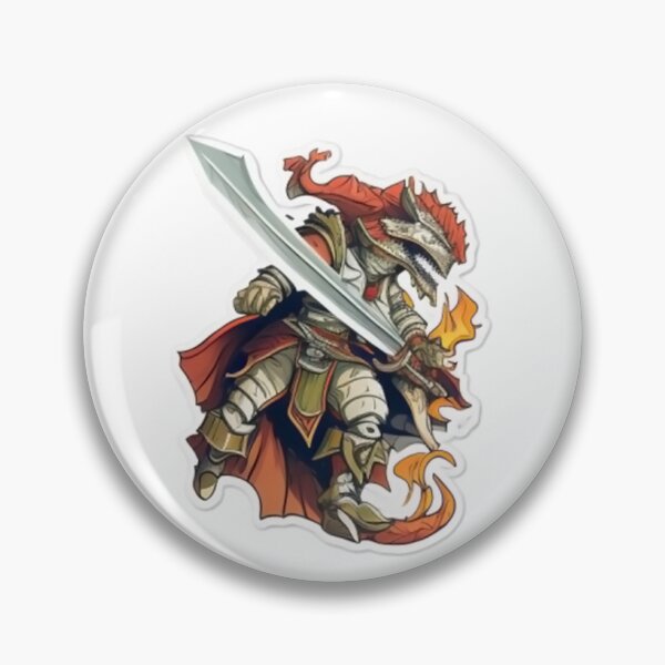 Item preview, Reptilian Dragonslayer: A Fantasy Knight Illustration designed and sold by DreamNebula.