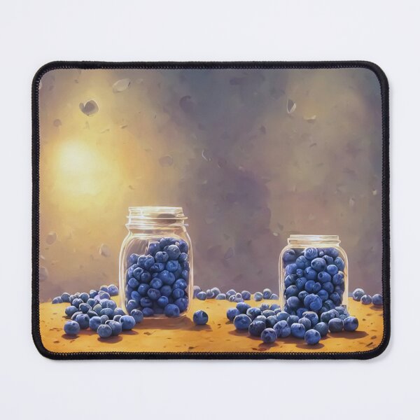 Item preview, Blueberries. Two Jars. designed and sold by FewBits.