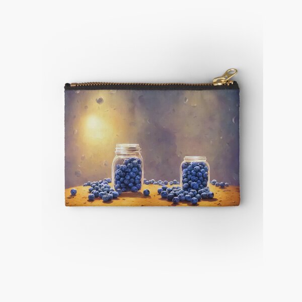 Item preview, Blueberries. Two Jars. designed and sold by FewBits.