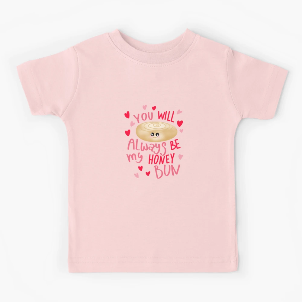 Honey Bun Boy or Girl Funny Cute Simple Modern Toddler T-Shirt, Toddler Unisex, Size: 4T, White