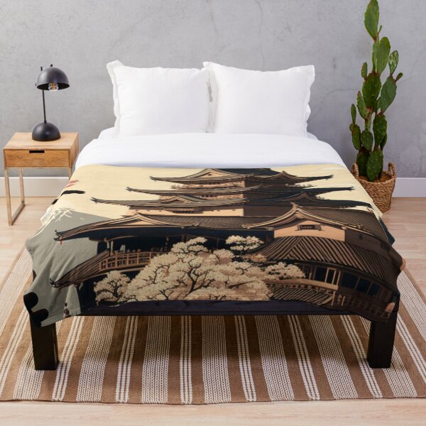 Item preview, Temple Japanese Ukiyoe Design | Asian style designed and sold by iMasterHox.