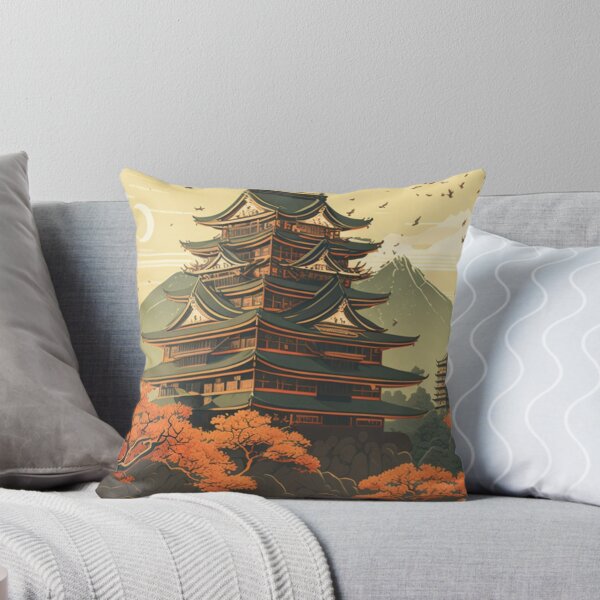 Item preview, Temple Japanese Ukiyoe Design | Asian style designed and sold by iMasterHox.