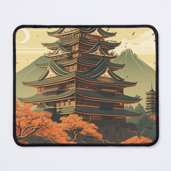 Item preview, Temple Japanese Ukiyoe Design | Asian style designed and sold by iMasterHox.