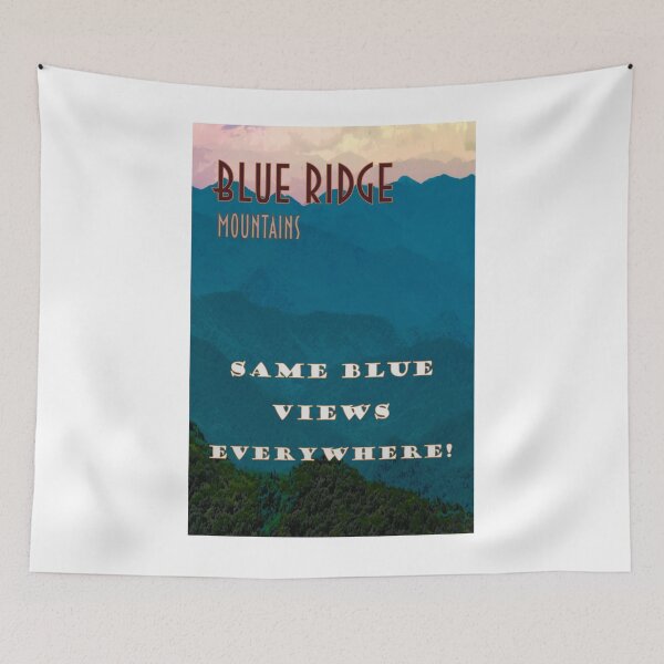 Item preview, Blue Ridge Mountains Funny Travel Poster designed and sold by loggeron30.