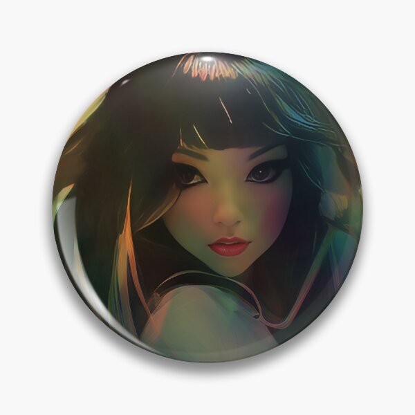 Item preview, Preppy Anime Style Girl Surrounded by Rainbow Light designed and sold by Sandy Richter.