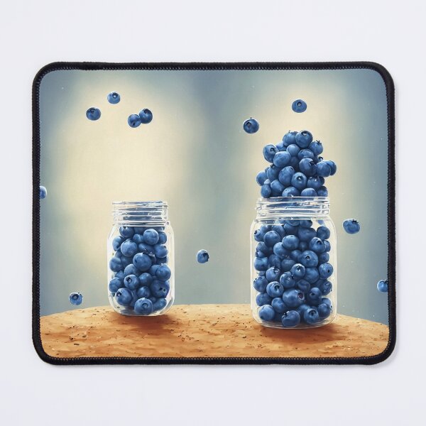 Item preview, Blueberries. Two Jars. designed and sold by FewBits.