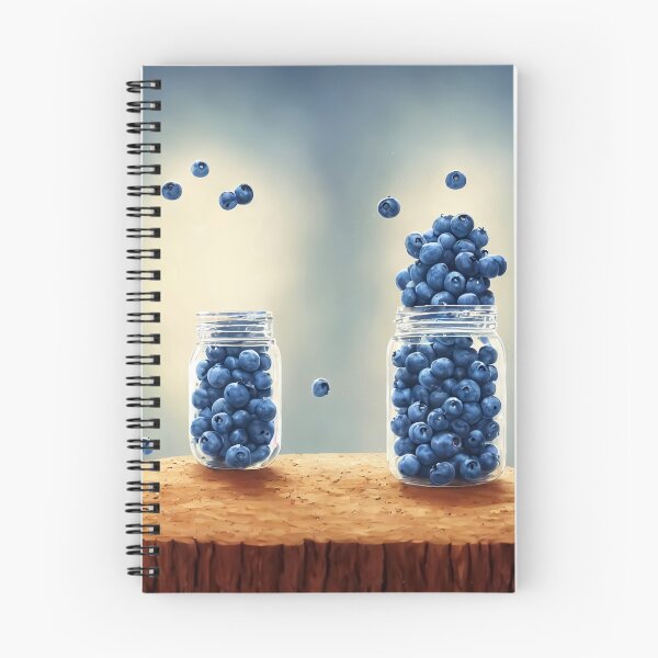 Item preview, Blueberries. Two Jars. designed and sold by FewBits.
