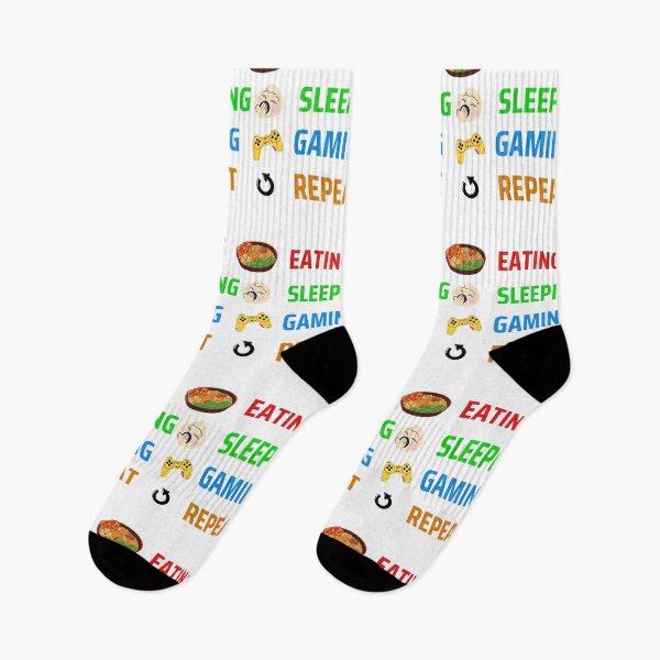 Item preview, Funny eating, sleeping, gaming, repeat designed and sold by TJHstudio.
