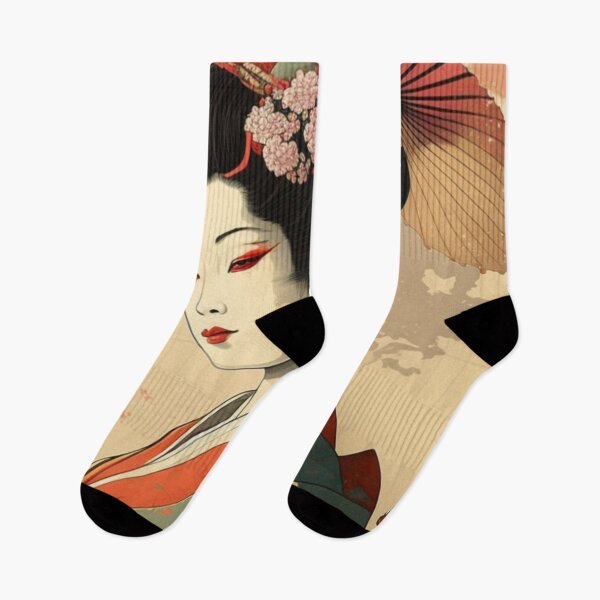 Item preview, Geisha Japanese Ukiyoe Design | Asian style designed and sold by iMasterHox.