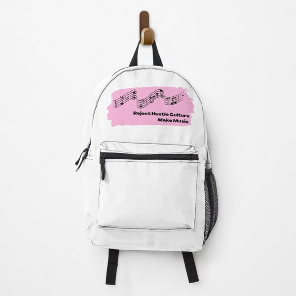 Item preview, Reject Hustle Culture - Make Music (Light Pink) designed and sold by T-WoodCreations.