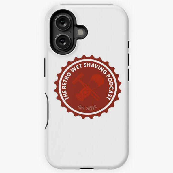 Item preview, red logo - The Retro Wet Shaving Podcast designed and sold by The-Retro-WSP.