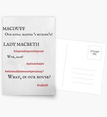 Macbeth: Nailed it! Postcards