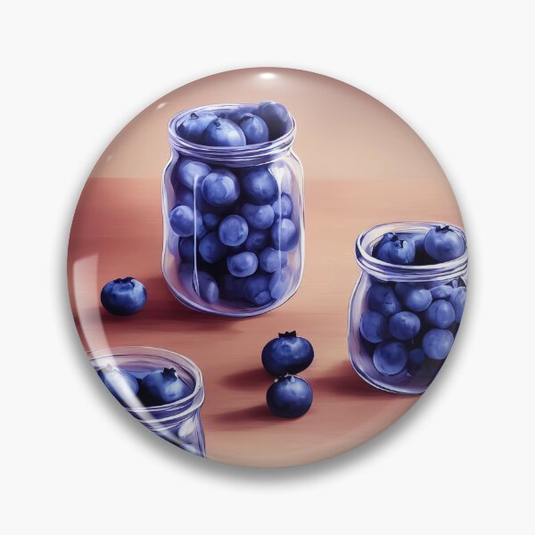 Item preview, Jars of Blueberries designed and sold by FewBits.