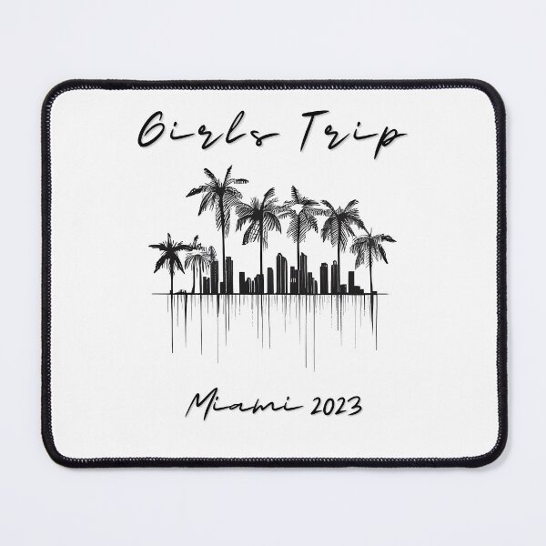 Item preview, Girls Trip to Miami 2023: Glamorous Miami, Palm Trees, simple design, minimalist shapes with clean lines, modern and elegant look, stylish and classic appeal (1) designed and sold by TourDePassion.