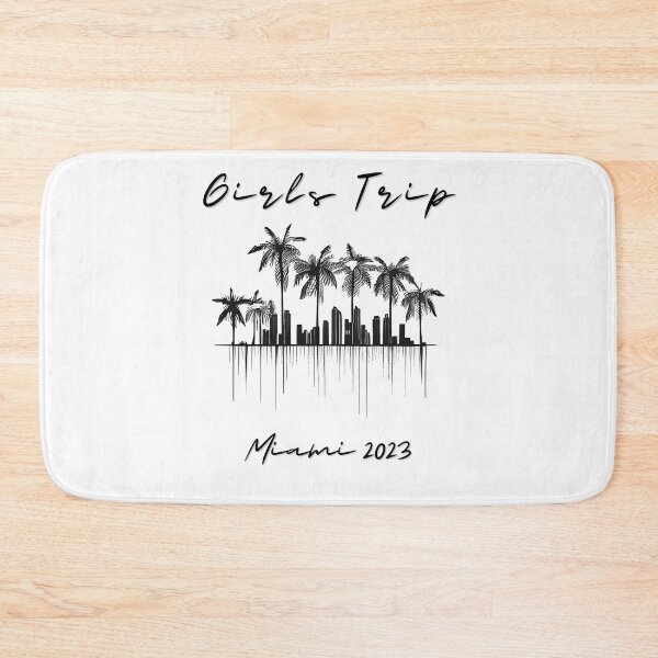 Item preview, Girls Trip to Miami 2023: Glamorous Miami, Palm Trees, simple design, minimalist shapes with clean lines, modern and elegant look, stylish and classic appeal (1) designed and sold by TourDePassion.