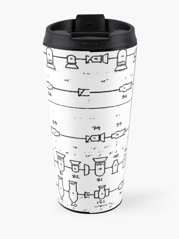 Alternate view of Light Plot 2 Travel Coffee Mug
